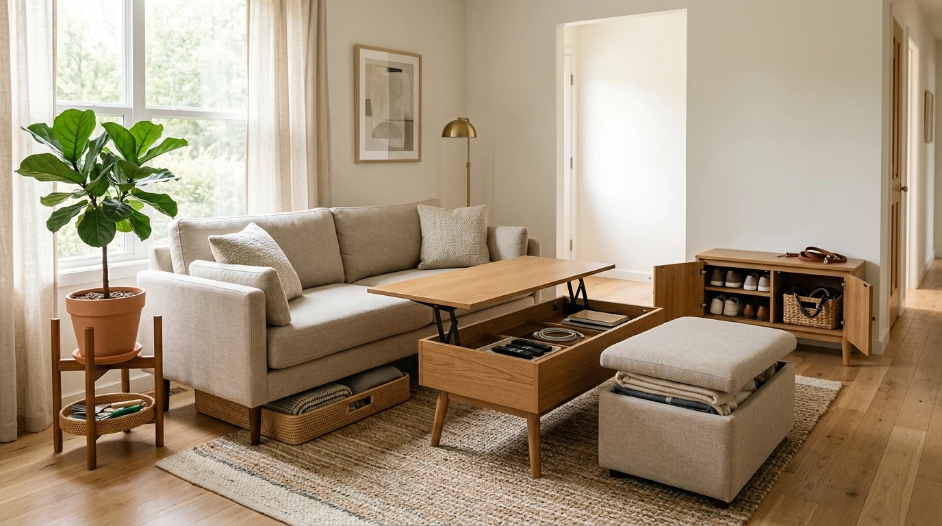 Hidden Storage Checklist: Tidy Living Room Zones