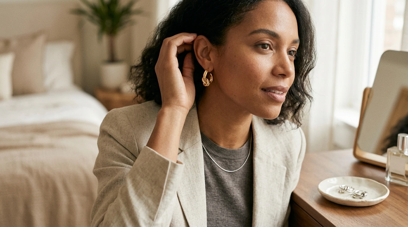 Gold & Silver Knot Hoop Earrings: Everyday Chic