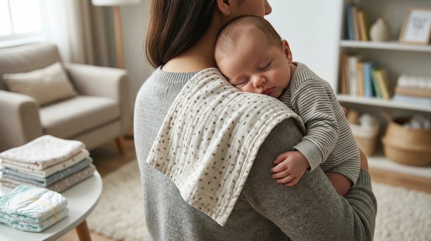 Best Baby Handkerchief Size for Feeding & Burping